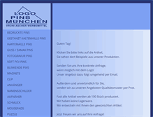Tablet Screenshot of logopins.de